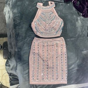 Prom or homecoming two piece dress